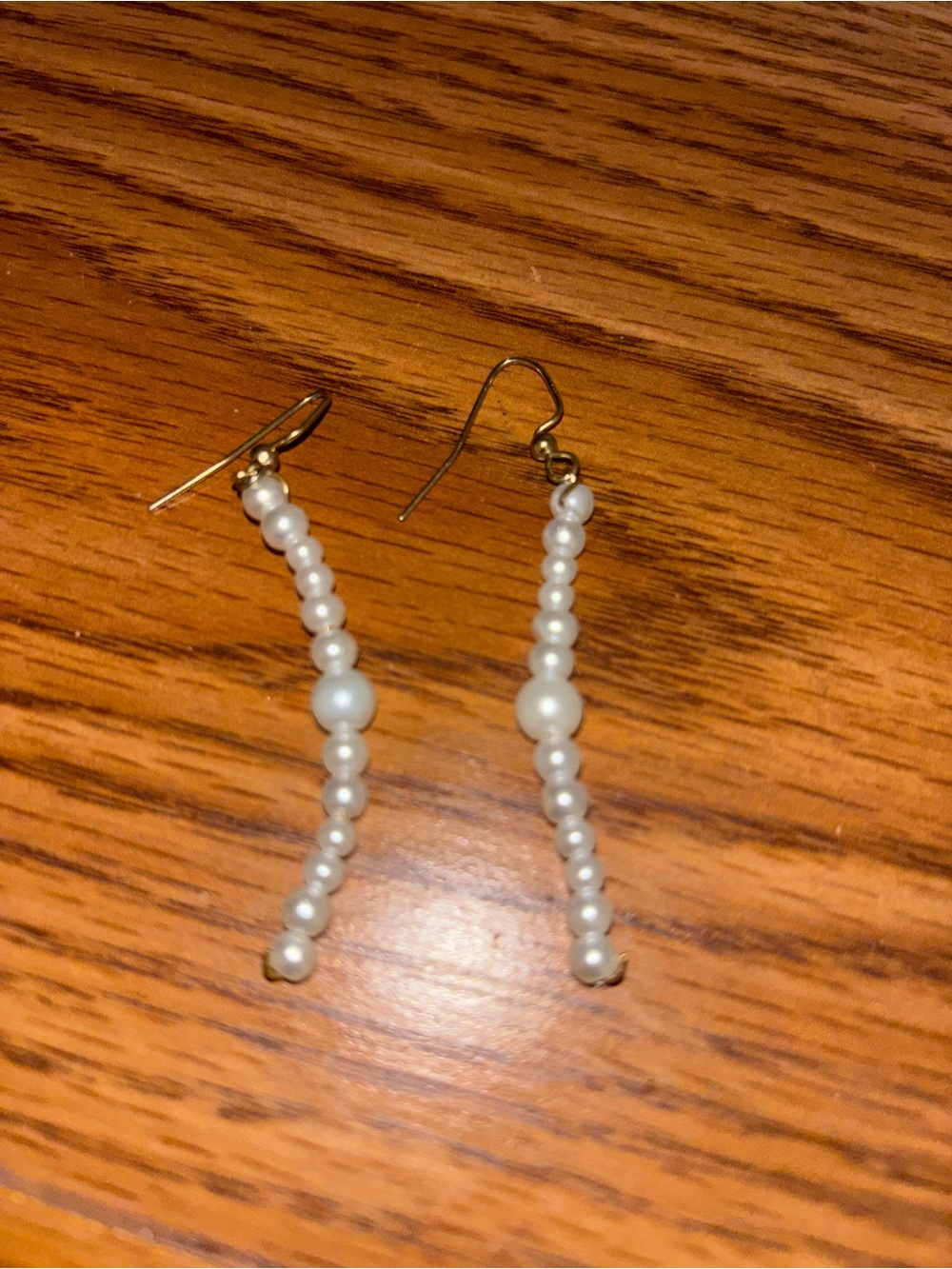Pearl Bead Drop Earrings